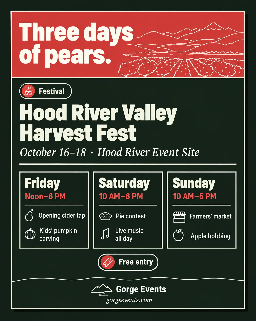 Festival template comp